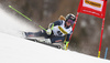 Hilma Loevblom of Sweden skiing in the first run of the women giant slalom race of Audi FIS Alpine skiing World cup in Kranjska Gora, Slovenia. Women Golden Fox Trophy giant slalom race of Audi FIS Alpine skiing World cup, was held in Kranjska Gora, Slovenia, on Saturday, 7th of January 2023.