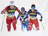 Anna Svendsen of Norway, Johanna Matintalo of Finland, Katerina Janatova of Czech skiing in women finals of the Cross country skiing sprint race of FIS Nordic skiing World Championships 2023 in Planica, Slovenia. Cross country skiing sprint race of FIS Nordic skiing World Championships 2023 were held in Planica Nordic Center in Planica, Slovenia, on Thursday, 23rd of February 2023.