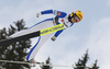 Minja Korhonen of Finland jumping in women Nordic combined race of FIS Nordic skiing World Championships 2023 in Planica, Slovenia. Nordic combined ski jumping  race of FIS Nordic skiing World Championships 2023 were held in Planica Nordic Center in Planica, Slovenia, on Friday, 24th of February 2023.