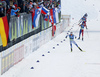 Jens Burman of Sweden skiing in men cross country skiing skiathlon (15km classic and 15km free) race of FIS Nordic skiing World Championships 2023 in Planica, Slovenia. Cross country skiing skiathlon race of FIS Nordic skiing World Championships 2023 were held in Planica Nordic Center in Planica, Slovenia, on Friday, 24th of February 2023.