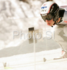 Antonin Hajek of Czech on inrun during first training jump of FIS Ski jumping World Cup finals in Planica, Slovenia. Training and qualification sessions for FIS Ski jumping World cup were held in Planica, Slovenia, on K215 ski flying hill on 13th of March, 2008.  <br> FIS Ski jumping World cup finals were held in Planica, Slovenia between 13th and 16th of March 2008.
