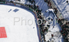 Jernej Damjan of Slovenia soars through the air during first training jump of FIS Ski jumping World Cup finals in Planica, Slovenia. Training and qualification sessions for FIS Ski jumping World cup were held in Planica, Slovenia, on K215 ski flying hill on 13th of March, 2008.  <br> FIS Ski jumping World cup finals were held in Planica, Slovenia between 13th and 16th of March 2008.
