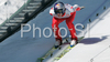 Gregor Schlierenzauer of Austria on inrun during first training jump of FIS Ski jumping World Cup finals in Planica, Slovenia. Training and qualification sessions for FIS Ski jumping World cup were held in Planica, Slovenia, on K215 ski flying hill on 13th of March, 2008.  <br> FIS Ski jumping World cup finals were held in Planica, Slovenia between 13th and 16th of March 2008.

