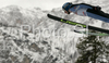 Juha-Matti Ruuskanen of Finland soars through the air during qualification jump of FIS Ski jumping World Cup finals in Planica, Slovenia. Training and qualification sessions for FIS Ski jumping World cup were held in Planica, Slovenia, on K215 ski flying hill on 13th of March, 2008.  <br> FIS Ski jumping World cup finals were held in Planica, Slovenia between 13th and 16th of March 2008.
