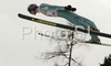 Robert Kranjec of Slovenia soars through the air during qualification jump of FIS Ski jumping World Cup finals in Planica, Slovenia. Training and qualification sessions for FIS Ski jumping World cup were held in Planica, Slovenia, on K215 ski flying hill on 13th of March, 2008.  <br> FIS Ski jumping World cup finals were held in Planica, Slovenia between 13th and 16th of March 2008.
