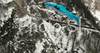 Matti Hautamaeki of Finland soars through the air during qualification jump of FIS Ski jumping World Cup finals in Planica, Slovenia. Training and qualification sessions for FIS Ski jumping World cup were held in Planica, Slovenia, on K215 ski flying hill on 13th of March, 2008.  <br> FIS Ski jumping World cup finals were held in Planica, Slovenia between 13th and 16th of March 2008.

