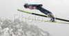 Thomas Morgenstern of Austria soars through the air during qualification jump of FIS Ski jumping World Cup finals in Planica, Slovenia. Training and qualification sessions for FIS Ski jumping World cup were held in Planica, Slovenia, on K215 ski flying hill on 13th of March, 2008.  <br> FIS Ski jumping World cup finals were held in Planica, Slovenia between 13th and 16th of March 2008.
