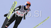 Anders Jacobsen of Norway soars through the air during training jump of FIS Ski jumping World Cup finals in Planica, Slovenia. Training session for FIS Ski jumping World cup was held in Planica, Slovenia, on K215 ski flying hill on 14th of March, 2008.  <br> FIS Ski jumping World cup finals were held in Planica, Slovenia between 13th and 16th of March 2008.
