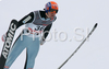 Anders Bardal of Norway soars through the air during first series of day 1 of FIS Ski jumping World Cup finals in Planica, Slovenia. Day 1 of FIS Ski jumping World cup finals was held in Planica, Slovenia, on K215 ski flying hill on 14th of March, 2008.  <br> FIS Ski jumping World cup finals were held in Planica, Slovenia between 13th and 16th of March 2008.
