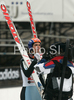 Anders Bardal of Norway reacts after second jump on day 1 of FIS Ski jumping World Cup finals in Planica, Slovenia. Day 1 of FIS Ski jumping World cup was held in Planica, Slovenia, on K215 ski flying hill on 14th of March, 2008.  <br> FIS Ski jumping World cup finals were held in Planica, Slovenia between 13th and 16th of March 2008.
