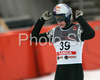 Winner Gregor Schlierenzauer of Austria reacts after second jump on day 1 of FIS Ski jumping World Cup finals in Planica, Slovenia. Day 1 of FIS Ski jumping World cup was held in Planica, Slovenia, on K215 ski flying hill on 14th of March, 2008.  <br> FIS Ski jumping World cup finals were held in Planica, Slovenia between 13th and 16th of March 2008.
