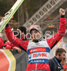 Third placed Bjoern Einar Romoeren of Norway celebrate his medal won in first race of FIS Ski jumping World Cup finals in Planica, Slovenia. Training and qualification sessions for FIS Ski jumping World cup were held in Planica, Slovenia, on K215 ski flying hill on 14th of March, 2008.  <br> FIS Ski jumping World cup finals were held in Planica, Slovenia between 13th and 16th of March 2008.
