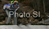 Janne Ahonen of Finland takes off during training jump of FIS Ski jumping World Cup finals in Planica, Slovenia. Training session for FIS Ski jumping World cup was held in Planica, Slovenia, on K215 ski flying hill on 14th of March, 2008.  <br> FIS Ski jumping World cup finals were held in Planica, Slovenia between 13th and 16th of March 2008.
