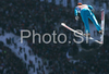 Tom Hilde of Norway soars through the air during training jump of FIS Ski jumping World Cup finals in Planica, Slovenia. Training session for team event of FIS Ski jumping World cup was held in Planica, Slovenia, on K215 ski flying hill on 15th of March, 2008.  <br> FIS Ski jumping World cup finals were held in Planica, Slovenia between 13th and 16th of March 2008.
