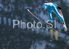 Martin Schmitt of Germany soars through the air during training jump of FIS Ski jumping World Cup finals in Planica, Slovenia. Training session for team event of FIS Ski jumping World cup was held in Planica, Slovenia, on K215 ski flying hill on 15th of March, 2008.  <br> FIS Ski jumping World cup finals were held in Planica, Slovenia between 13th and 16th of March 2008.
