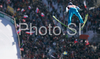 Gregor Schlierenzauer of Austria soars through the air during training jump of FIS Ski jumping World Cup finals in Planica, Slovenia. Training session for team event of FIS Ski jumping World cup was held in Planica, Slovenia, on K215 ski flying hill on 15th of March, 2008.  <br> FIS Ski jumping World cup finals were held in Planica, Slovenia between 13th and 16th of March 2008.
