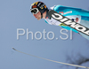 Matti Hautamaeki of Finland soars through the air during first series of team event of FIS Ski jumping World Cup finals in Planica, Slovenia. Team event of FIS Ski jumping World cup finals was held in Planica, Slovenia, on K215 ski flying hill on 15th of March, 2008.  <br> FIS Ski jumping World cup finals were held in Planica, Slovenia between 13th and 16th of March 2008.
