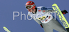 Michael Uhrmann of Germany soars through the air during first series of team event of FIS Ski jumping World Cup finals in Planica, Slovenia. Team event of FIS Ski jumping World cup finals was held in Planica, Slovenia, on K215 ski flying hill on 15th of March, 2008.  <br> FIS Ski jumping World cup finals were held in Planica, Slovenia between 13th and 16th of March 2008.
