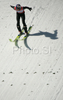 Gregor Schlierenzauer of Austria lands in second jump in team event of FIS Ski jumping World Cup finals in Planica, Slovenia. Team event of FIS Ski jumping World cup was held in Planica, Slovenia, on K215 ski flying hill on 15th of March, 2008.  <br> FIS Ski jumping World cup finals were held in Planica, Slovenia between 13th and 16th of March 2008.
