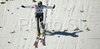 Janne Ahonen of Finland lands in second jump in team event of FIS Ski jumping World Cup finals in Planica, Slovenia. Team event of FIS Ski jumping World cup was held in Planica, Slovenia, on K215 ski flying hill on 15th of March, 2008.  <br> FIS Ski jumping World cup finals were held in Planica, Slovenia between 13th and 16th of March 2008.
