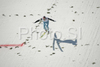 Bjoern Einar Romoeren of Norway lands in second jump in team event of FIS Ski jumping World Cup finals in Planica, Slovenia. Team event of FIS Ski jumping World cup was held in Planica, Slovenia, on K215 ski flying hill on 15th of March, 2008.  <br> FIS Ski jumping World cup finals were held in Planica, Slovenia between 13th and 16th of March 2008.
