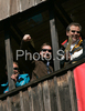 Finnish coach, Tommi Nikunen celebrates successful jump o Janne Ahonen during first series of team event of FIS Ski jumping World Cup finals in Planica, Slovenia. Team event of FIS Ski jumping World cup finals was held in Planica, Slovenia, on K215 ski flying hill on 15th of March, 2008.  <br> FIS Ski jumping World cup finals were held in Planica, Slovenia between 13th and 16th of March 2008.
