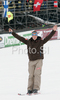 Finnish coach Tommi Nikunen skiing down to outrun of Planica ski flying hill after last race of FIS Ski jumping World Cup finals in Planica, Slovenia. Last race of FIS Ski jumping World cup were held in Planica, Slovenia, on K215 ski flying hill on 16th of March, 2008.  <br> FIS Ski jumping World cup finals were held in Planica, Slovenia between 13th and 16th of March 2008.
