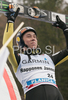 Third placed Janne Happonen of Finland celebrate his medal won in last race of FIS Ski jumping World Cup finals in Planica, Slovenia. Last race of FIS Ski jumping World cup were held in Planica, Slovenia, on K215 ski flying hill on 16th of March, 2008.  <br> FIS Ski jumping World cup finals were held in Planica, Slovenia between 13th and 16th of March 2008.
