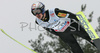 Adam Malysz of Poland soars through the air in second jump of last race of FIS Ski jumping World Cup finals in Planica, Slovenia. Last race of FIS Ski jumping World cup was held in Planica, Slovenia, on K215 ski flying hill on 16th of March, 2008.  <br> FIS Ski jumping World cup finals were held in Planica, Slovenia between 13th and 16th of March 2008.
