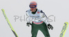 Martin Koch of Austria soars through the air in second jump of last race of FIS Ski jumping World Cup finals in Planica, Slovenia. Last race of FIS Ski jumping World cup was held in Planica, Slovenia, on K215 ski flying hill on 16th of March, 2008.  <br> FIS Ski jumping World cup finals were held in Planica, Slovenia between 13th and 16th of March 2008.
