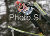 Michael Uhrmann of Germany soars through the air during first round of day 1 of FIS Ski jumping World Cup finals in Planica, Slovenia. First day of FIS Ski jumping World cup finals was held on Friday, 20th of March 2009 in Planica, Slovenia.
