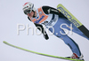 Sixth placed Simon Ammann of Switzerland soars through the air during first round of day 1 of FIS Ski jumping World Cup finals in Planica, Slovenia. First day of FIS Ski jumping World cup finals was held on Friday, 20th of March 2009 in Planica, Slovenia.
