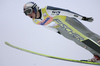Winner Gregor Schlierenzauer of Austria soars through the air during first round of day 1 of FIS Ski jumping World Cup finals in Planica, Slovenia. First day of FIS Ski jumping World cup finals was held on Friday, 20th of March 2009 in Planica, Slovenia.
