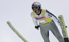 Winner Gregor Schlierenzauer of Austria soars through the air during first round of day 1 of FIS Ski jumping World Cup finals in Planica, Slovenia. First day of FIS Ski jumping World cup finals was held on Friday, 20th of March 2009 in Planica, Slovenia.

