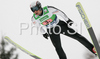 Jason Lamy Chappuis of France soars through the air during first round of Team competition of FIS Ski jumping World Cup finals in Planica, Slovenia. Team competition of FIS Ski jumping World cup finals was held on Saturday, 21st of March 2009 in Planica, Slovenia.

