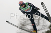 Michael Neumayer of Germany soars through the air during first round of Team competition of FIS Ski jumping World Cup finals in Planica, Slovenia. Team competition of FIS Ski jumping World cup finals was held on Saturday, 21st of March 2009 in Planica, Slovenia.
