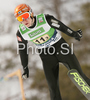 Ville Larinto of Finland soars through the air during first round of Team competition of FIS Ski jumping World Cup finals in Planica, Slovenia. Team competition of FIS Ski jumping World cup finals was held on Saturday, 21st of March 2009 in Planica, Slovenia.
