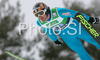 Vincent Descombes Sevoie of France soars through the air during first round of Team competition of FIS Ski jumping World Cup finals in Planica, Slovenia. Team competition of FIS Ski jumping World cup finals was held on Saturday, 21st of March 2009 in Planica, Slovenia.
