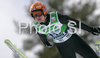 Harri Olli of Finland soars through the air during first round of Team competition of FIS Ski jumping World Cup finals in Planica, Slovenia. Team competition of FIS Ski jumping World cup finals was held on Saturday, 21st of March 2009 in Planica, Slovenia.
