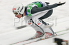 Johan Remen Evensen of Norway on inrun during trial round of Team competition of FIS Ski jumping World Cup finals in Planica, Slovenia. Team competition of FIS Ski jumping World cup finals was held on Saturday, 21st of March 2009 in Planica, Slovenia.
