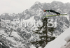 Ville Larinto of Finland soars through the air during trial round of Team competition of FIS Ski jumping World Cup finals in Planica, Slovenia. Team competition of FIS Ski jumping World cup finals was held on Saturday, 21st of March 2009 in Planica, Slovenia.
