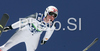 Johan Remen Evensen of Norway soars through the air during first round of final race of FIS Ski jumping World Cup finals in Planica, Slovenia. Last race of FIS Ski jumping World cup 2008-09 was held on Sunday, 22nd of March 2009 in Planica, Slovenia.
