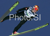Ville Larinto of Finland soars through the air during first round of final race of FIS Ski jumping World Cup finals in Planica, Slovenia. Last race of FIS Ski jumping World cup 2008-09 was held on Sunday, 22nd of March 2009 in Planica, Slovenia.
