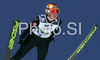 Ville Larinto of Finland soars through the air during first round of final race of FIS Ski jumping World Cup finals in Planica, Slovenia. Last race of FIS Ski jumping World cup 2008-09 was held on Sunday, 22nd of March 2009 in Planica, Slovenia.
