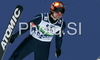 Matti Hautamaeki of Finland soars through the air during first round of final race of FIS Ski jumping World Cup finals in Planica, Slovenia. Last race of FIS Ski jumping World cup 2008-09 was held on Sunday, 22nd of March 2009 in Planica, Slovenia.
