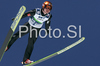 Harri Olli of Finland soars through the air during first round of final race of FIS Ski jumping World Cup finals in Planica, Slovenia. Last race of FIS Ski jumping World cup 2008-09 was held on Sunday, 22nd of March 2009 in Planica, Slovenia.
