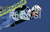Third placed Simon Ammann of Switzerland soars through the air during first round of final race of FIS Ski jumping World Cup finals in Planica, Slovenia. Last race of FIS Ski jumping World cup 2008-09 was held on Sunday, 22nd of March 2009 in Planica, Slovenia.
