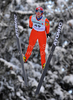 Janne Ahonen (FIN) during FIS ski jumping World cup in Engelberg, Switzerland. FIS Ski jumping World Cup race in Engelberg, Switzerland, was held on 18th of December 2009.

