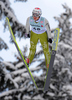 Simon Ammann (SUI) during FIS ski jumping World cup in Engelberg, Switzerland. FIS Ski jumping World Cup race in Engelberg, Switzerland, was held on 18th of December 2009.
