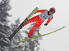 Harri Olli (FIN) during FIS ski jumping World cup in Engelberg, Switzerland. FIS Ski jumping World Cup race in Engelberg, Switzerland, was held on 18th of December 2009.
